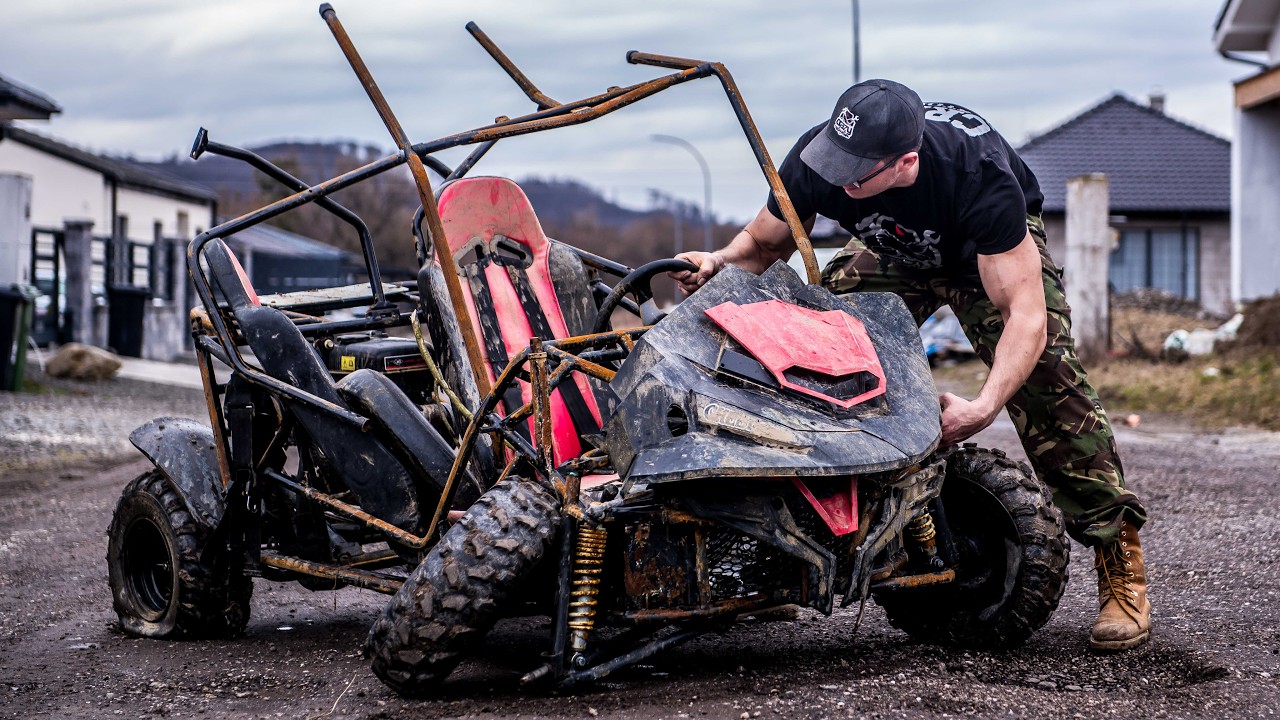 Restoration Abandoned Crasher Small Buggy 200cc
