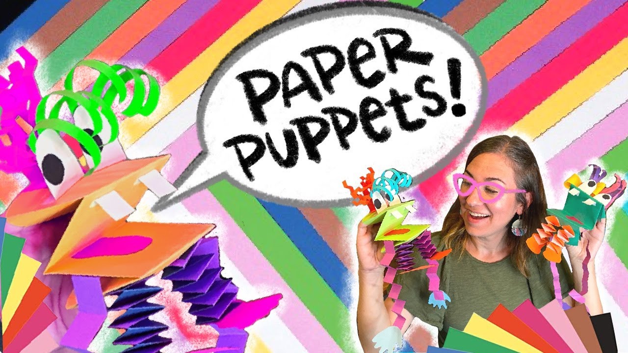 Paper Puppets - Step by Step Art for Kids!