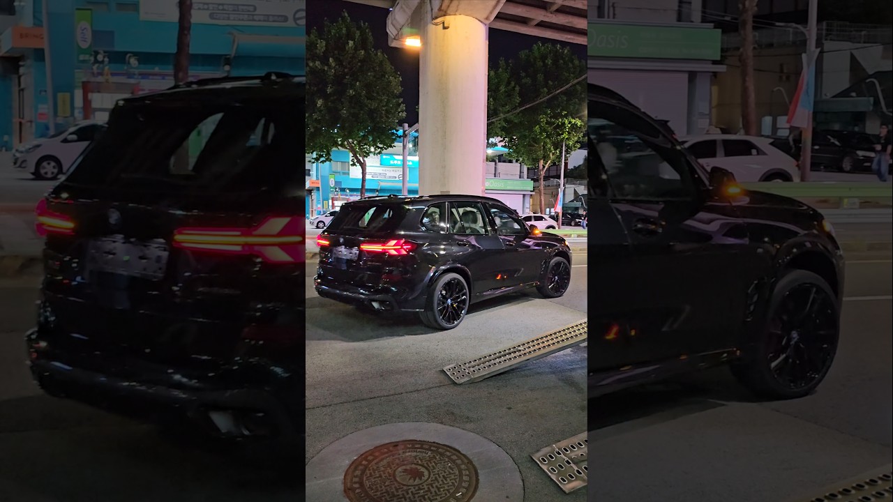 X5 50E PRO 온라인 블랙한정판 오랜기다림 구독자고객님차 입고 같이 지켜봐요! (포스넘치는데 전기모드여서 조용한게 킬포!) #신차출고 #bmw #shorts