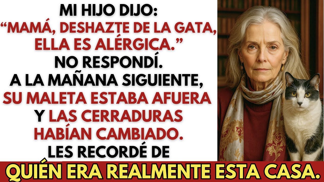 Mi hijo quiso deshacerse de mi gata por su suegra — Le mostré de quién era realmente la casa.
