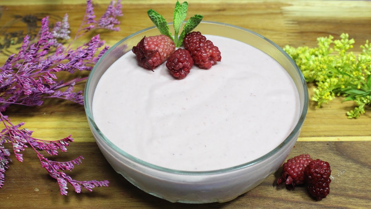 Postre de mora - mousse f&aacute;cil y r&aacute;pido