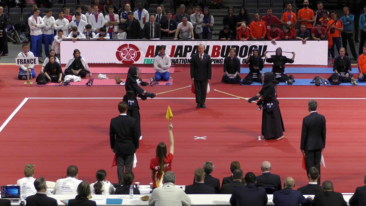 EKC(European Kendo Championships) 2019 Ladies team Final : France(Red) - Netherlands (White)