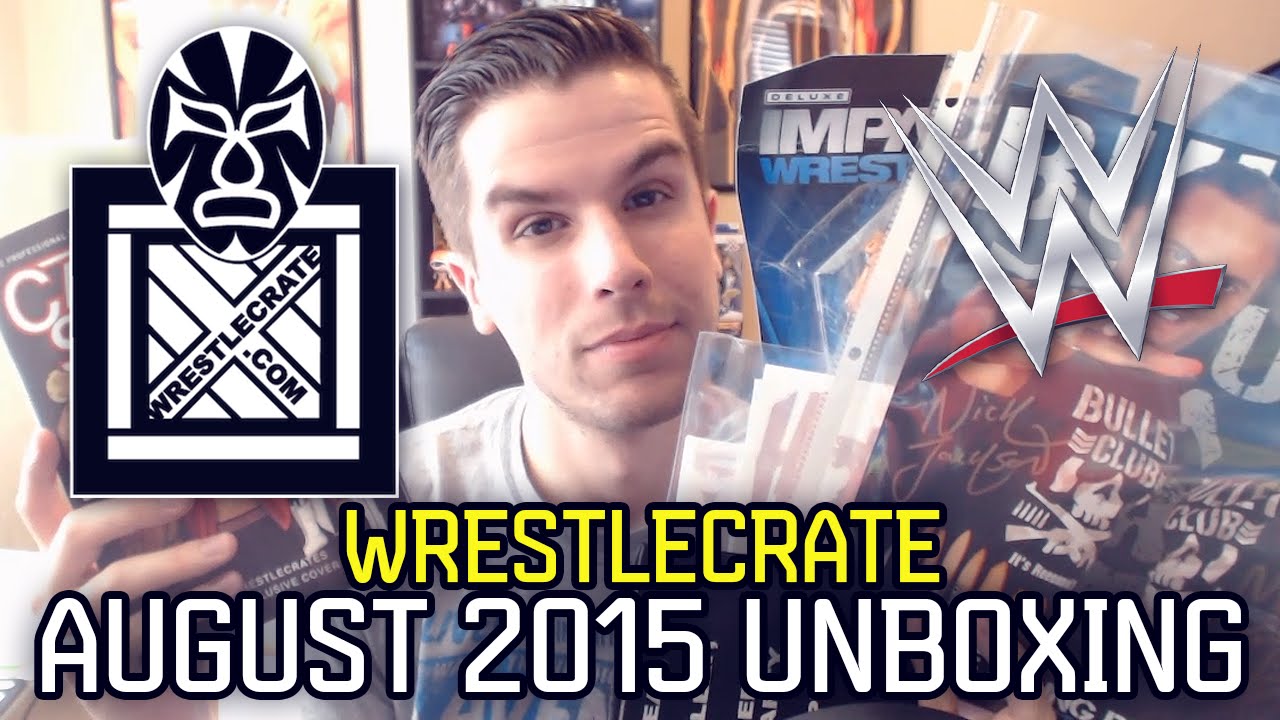 WrestleCrate Unboxing! August 2015! - WWE Collectibles, Action Figures, & more!