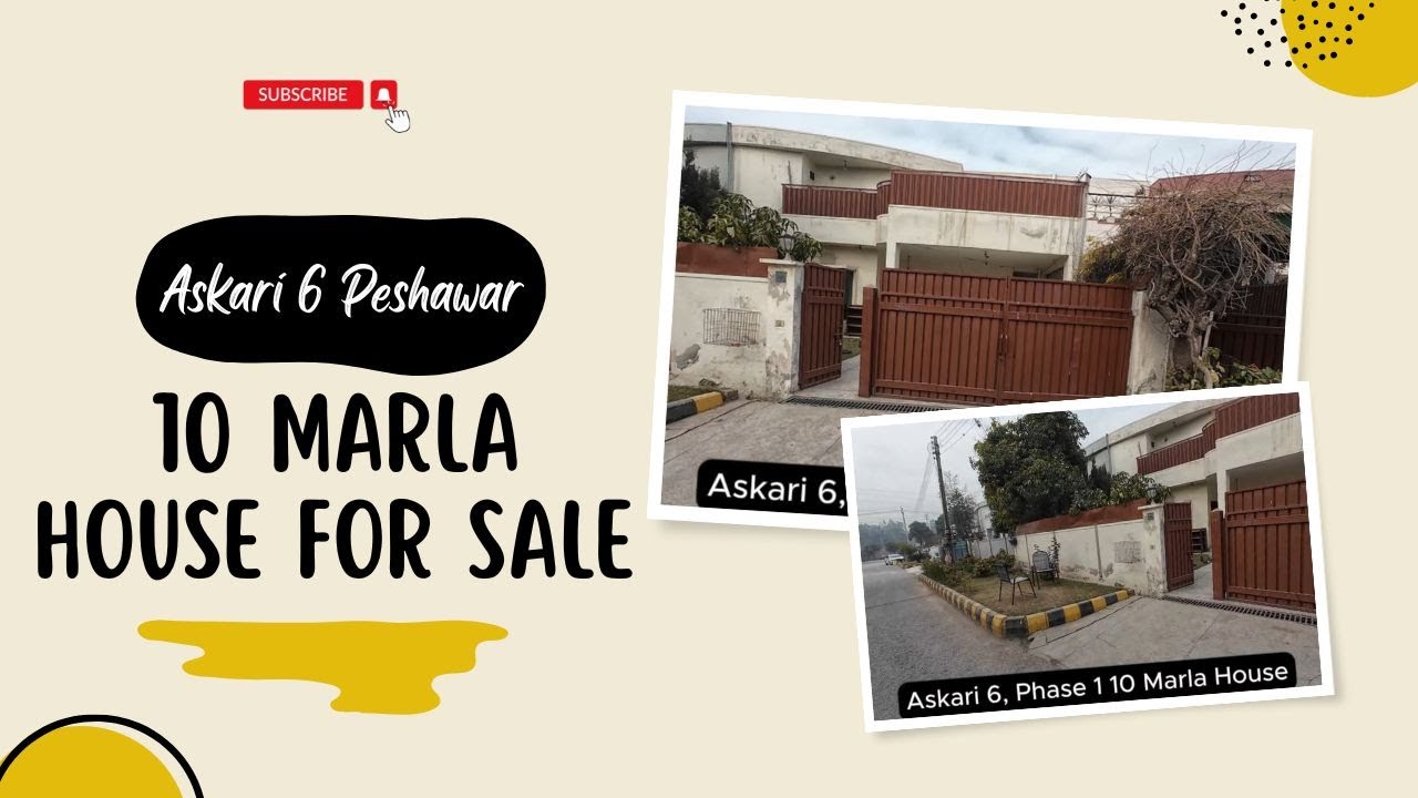 Askari 6 Peshawar 10 Marla house for sale.