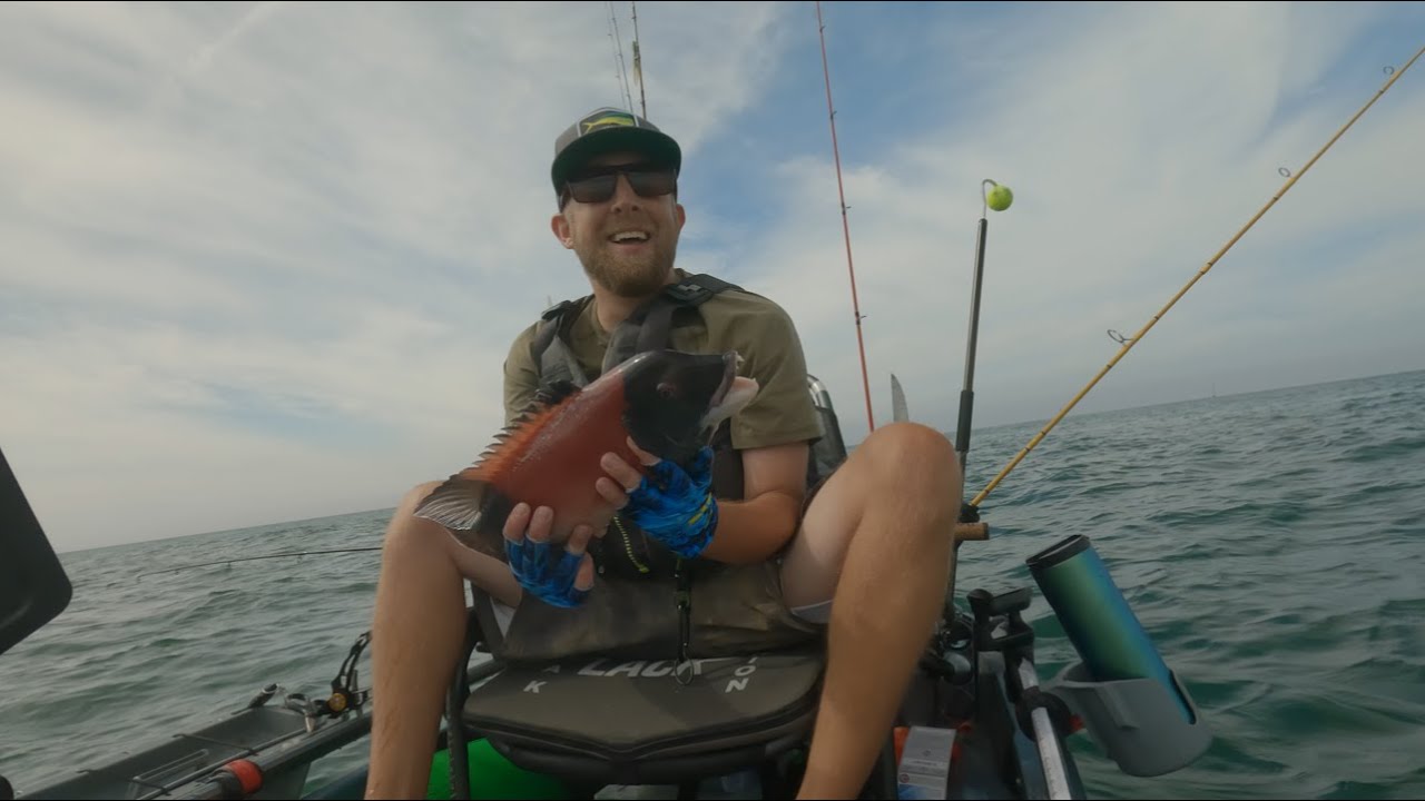 Kayak Fishing SoCal Dana Point - HURRICANE HILARY Edition! California Sheephead and more!