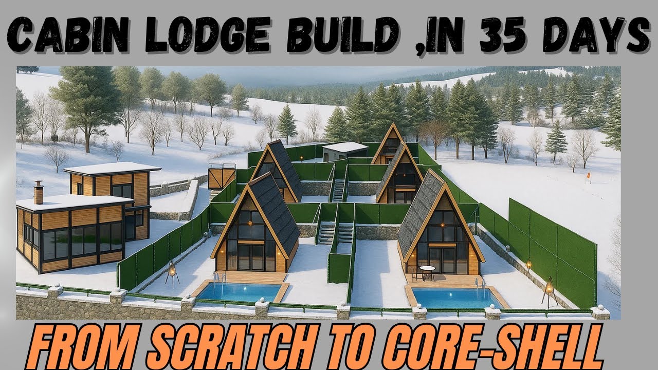 How to Build a A-Frame Cabin Hotel Fast | 5 A-Frames + Restaurant with Prefab Kits