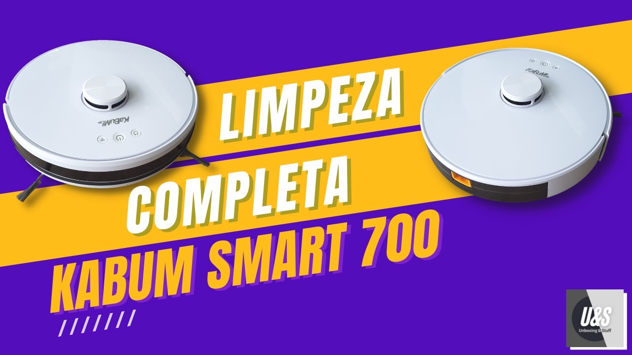Robô Aspirador Kabum! Smart 700 Limpeza Completa
