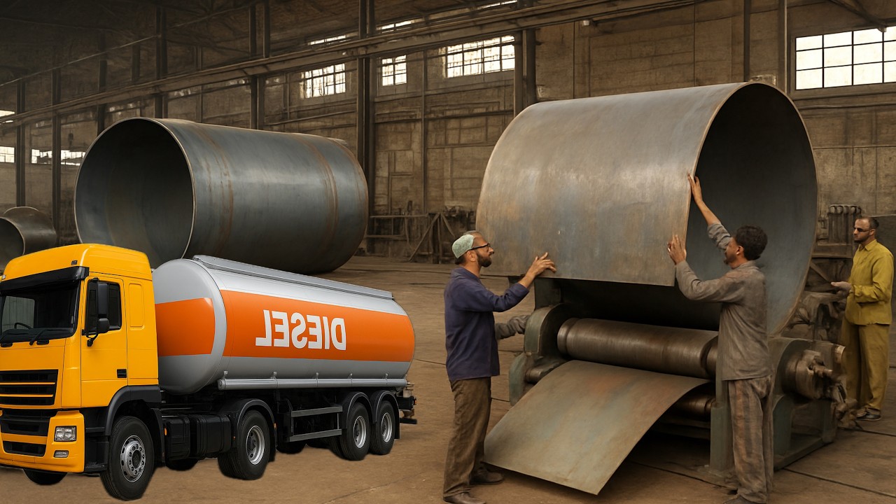 Inside the Factory: How Massive Diesel Storage Tanks Are Fabricated From Raw Steel Sheets 