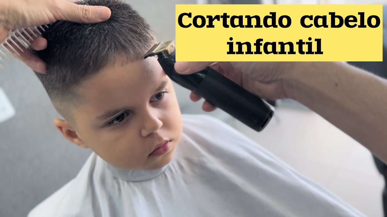 Como cortar cabelo infantil 