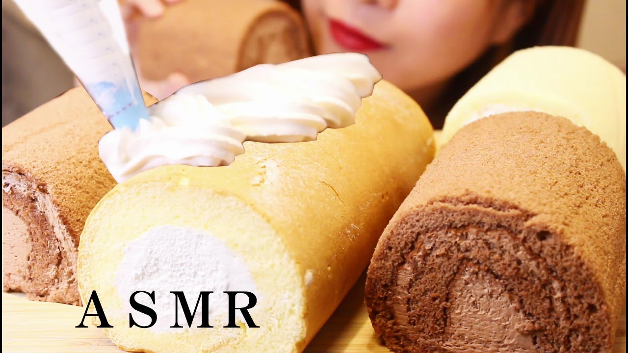 【咀嚼音/ASMR】ロールケーキを丸かじりする夢のひととき。【咀嚼音/ASMR】ロールケーキを丸かじりする夢のひととき。Roll cake/롤 케이크/EatingSounds/ Mukbang