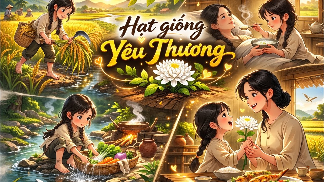 Bài học cuộc sống - Hạt giống yêu thương: Bé chăm mẹ ốm ❤️🌈🍚
