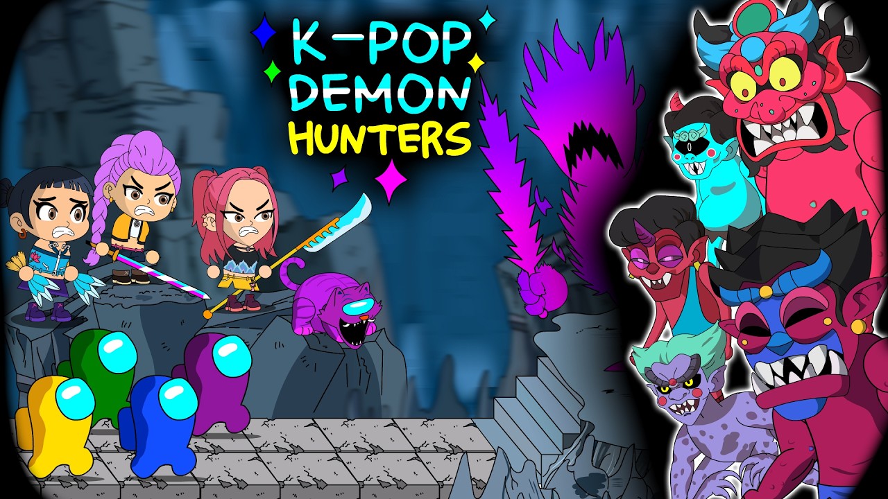 Among Us vs K-pop Demon Hunter on Soda Pop X JINU X RUMI X ZOEY || ANIMATION