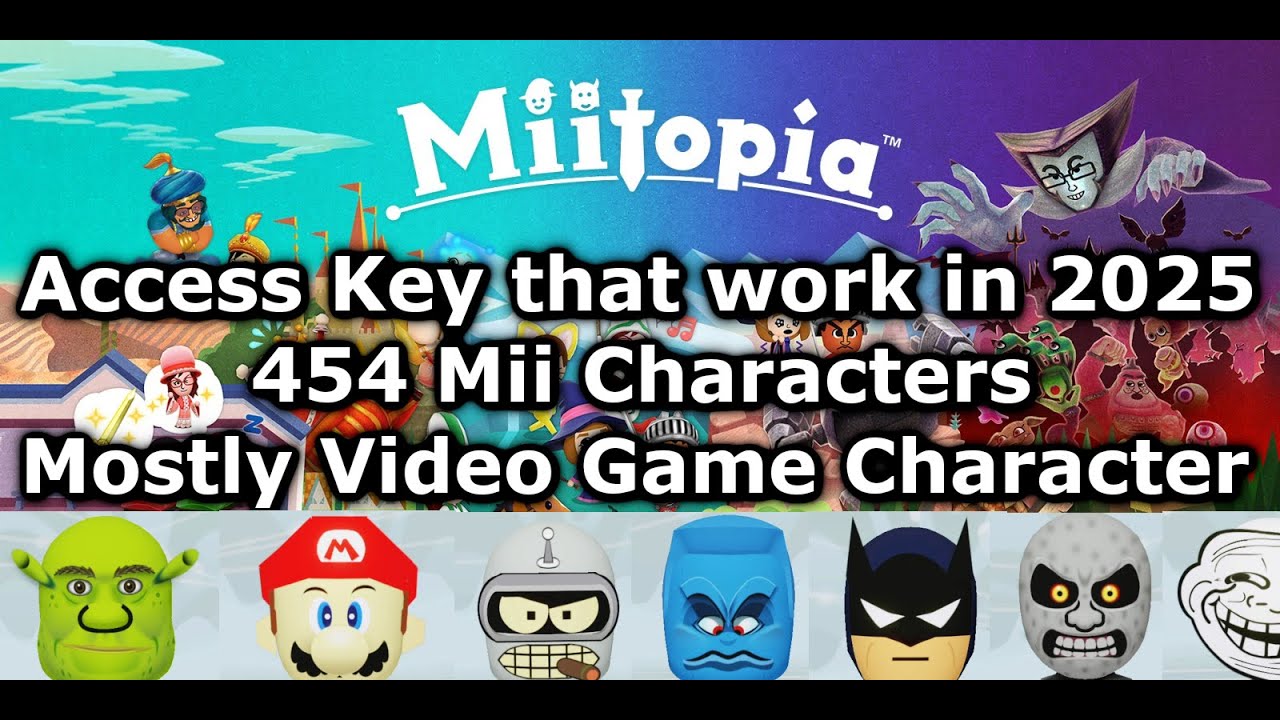 Miitopia Access Key that work in 2025