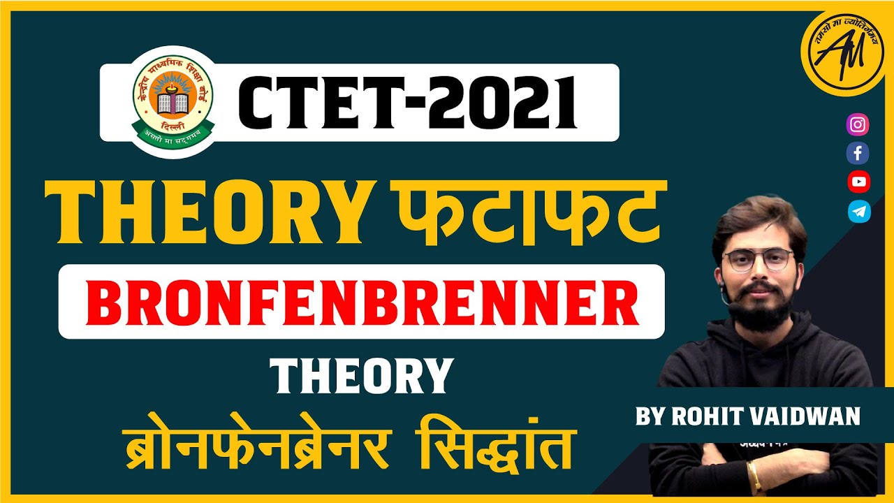 BRONFENBRENNER ब्रोनफैनब्रेनर | THEORY फटाफट | 15 min. में  Revision | CTET-2021 | By Rohit Sir ||