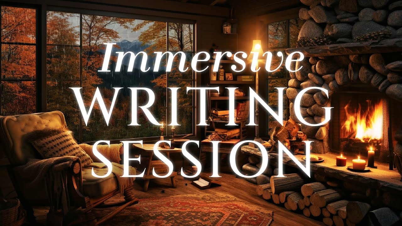 writing in a cozy autumn cabin in the woods 🍂✨&nbsp;fall ambience & timers