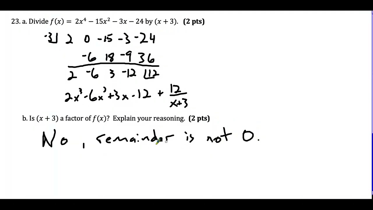 Algebra II Midterm Review 2025 (Part 2)