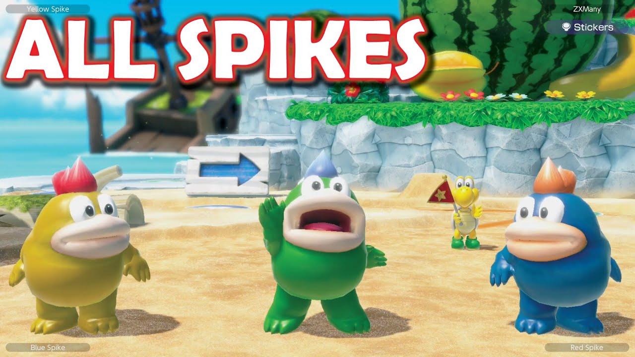 Mario Party Superstars but Everyone is Spike (All Characters)