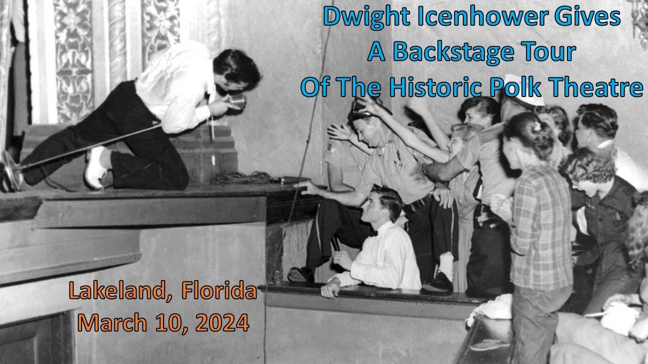Dwight Icenhower Gives A Backstage Tour Of The Historic Polk Theatre  -Sunday March 10, 2024