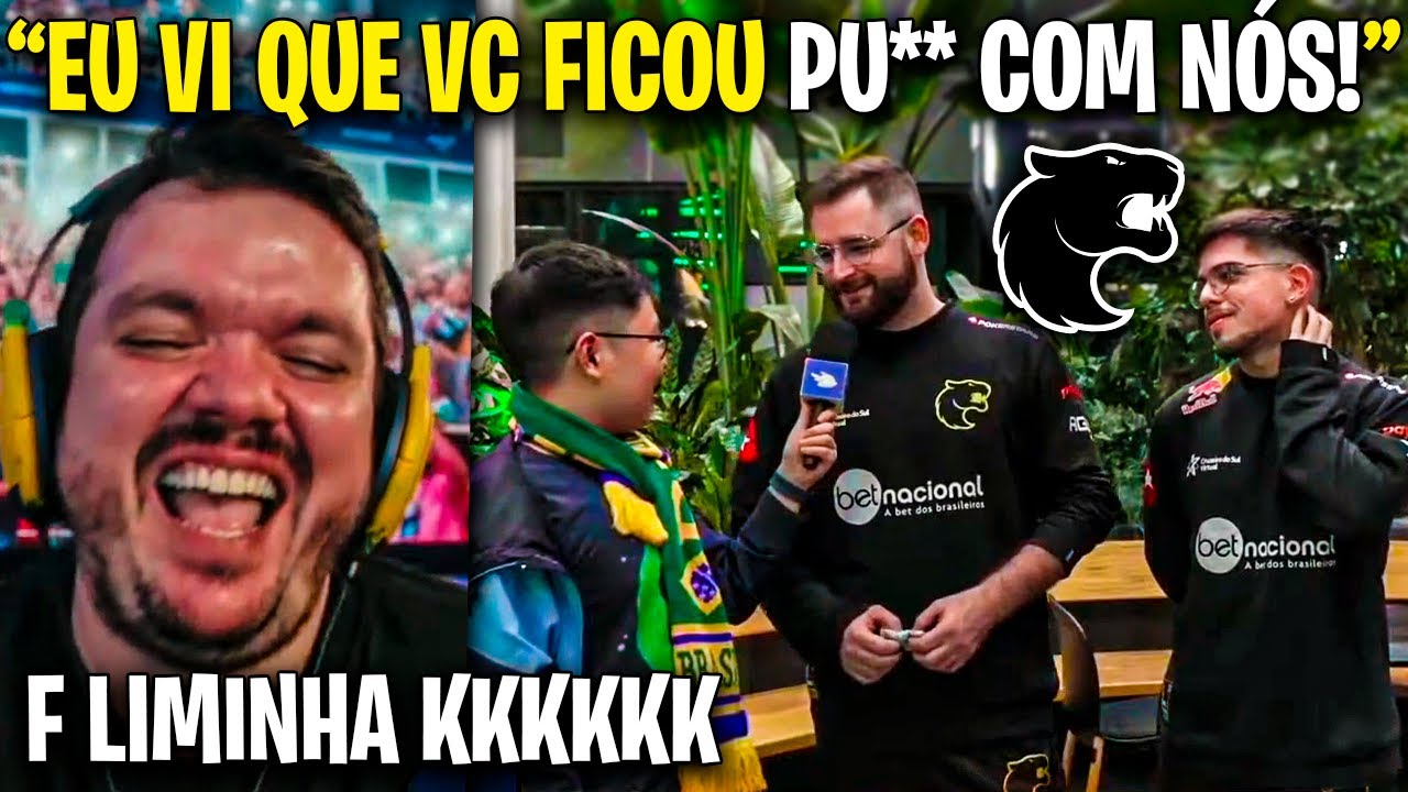 FALLEN E YUURIH FORAM TAXAR O LIMINHA POR TER FICADO PU** COM ELES NA ENTREVISTA! KKKKKKKKKKKKKKKKK