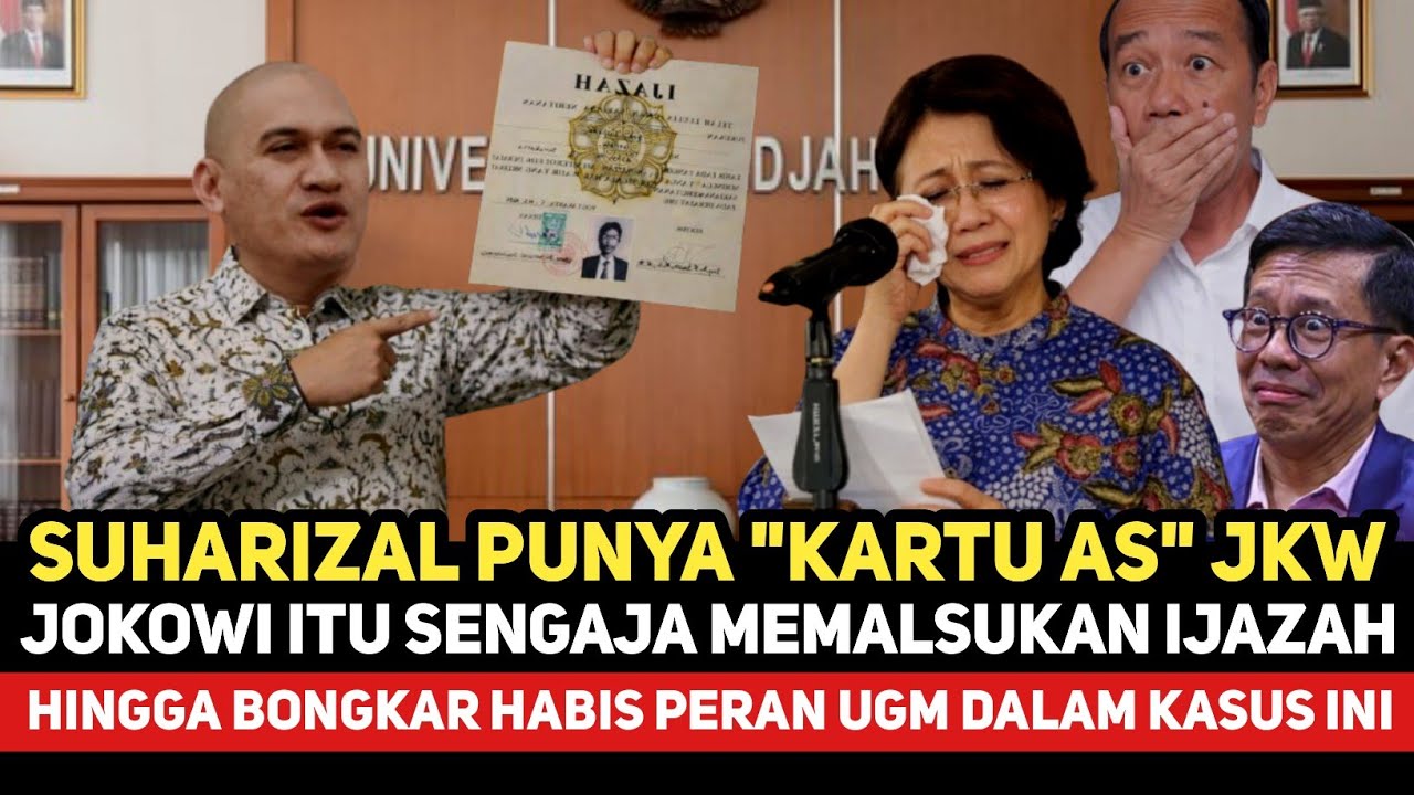 GEMPAR LAGI‼️SUHARIZAL SEBUT JOKOWI MEMALSUKAN IJAZAH, HINGGA BONGKAR PERAN UGM DALAM ISU IJAZAH JKW