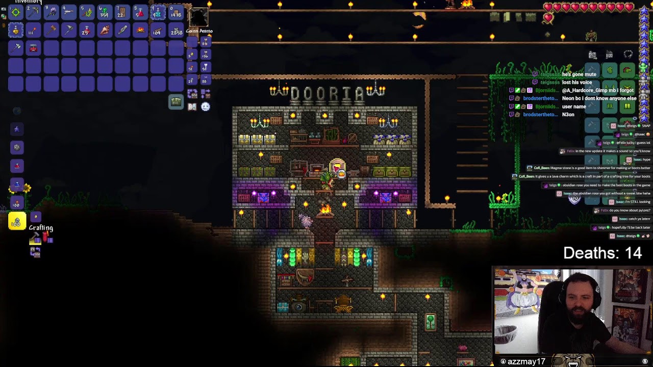 Terraria First Ever Playthough - HC + Expert - Stream 16