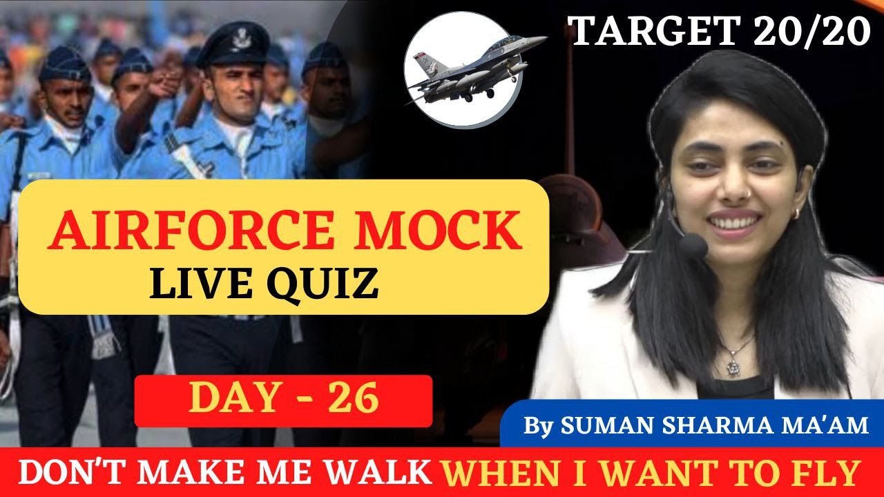 AIRFORCE XY GROUP ENGLISH | Live Mock 26 | ENGLISH BY SUMAN SHARMA MAM | Serene Paathshala