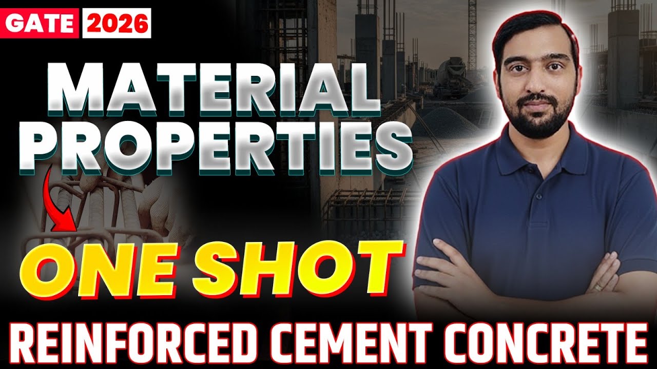 🧱 RCC Materials Masterclass Cement, Steel & Concrete in One Shot #gate2026 #crashcourse 