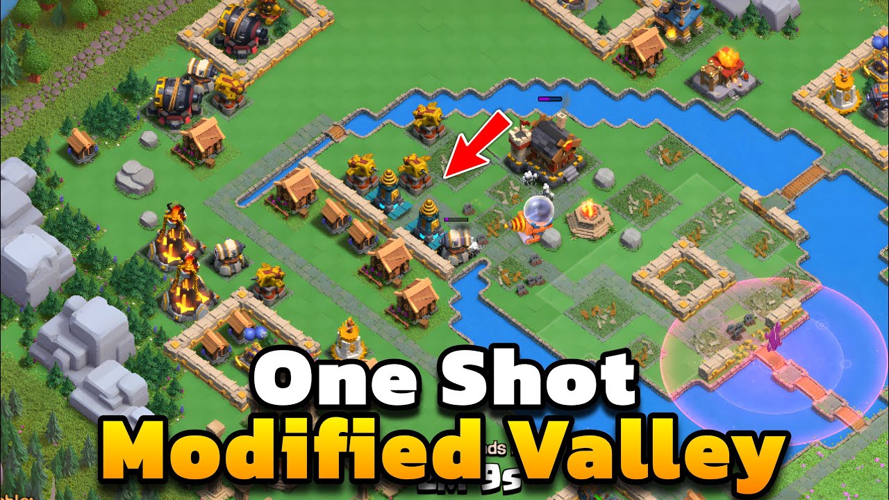 Modified Max Wizard Valley One Shot | Best Clan Capital Attack Strategy
