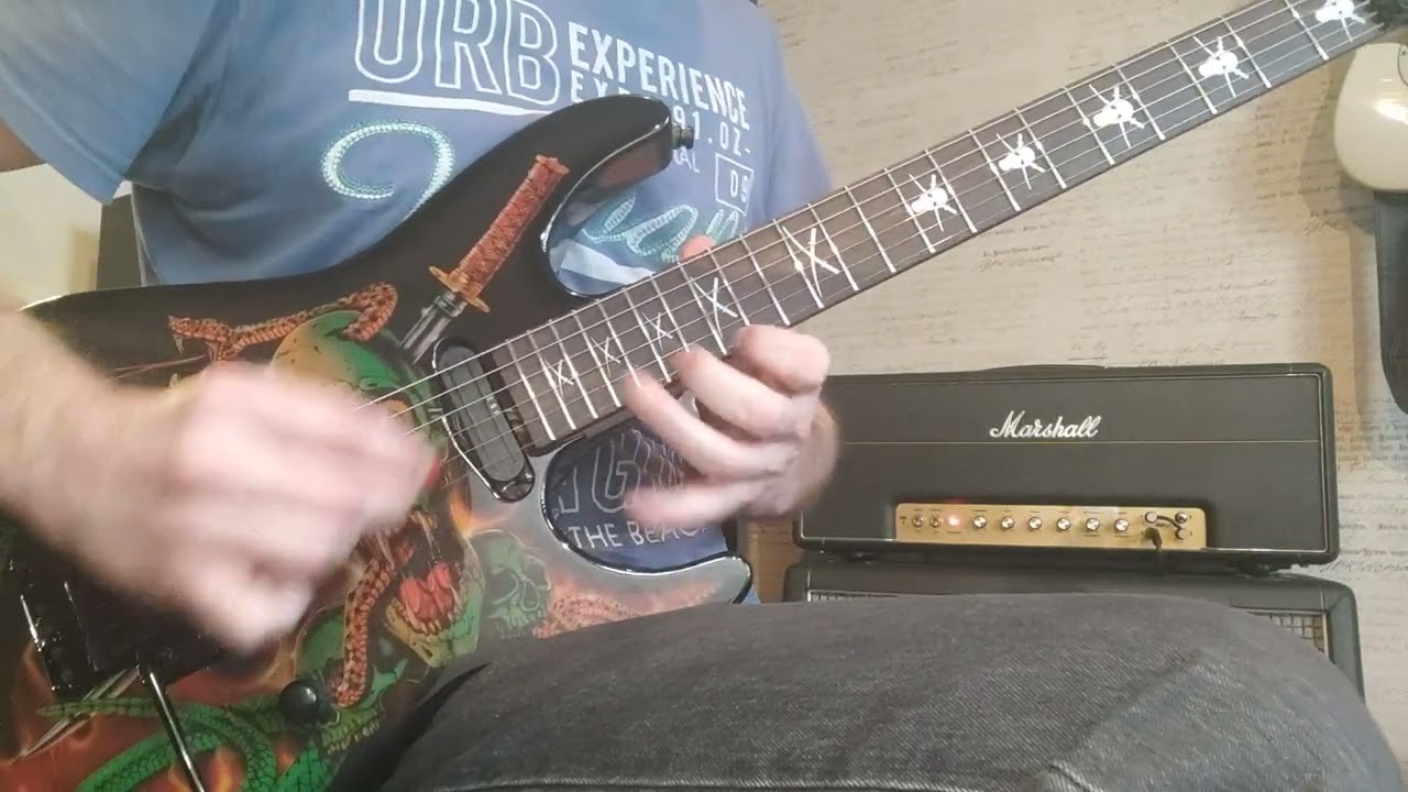 ESP Skulls & Snakes....!!  George Lynch / Dokken style improvisation