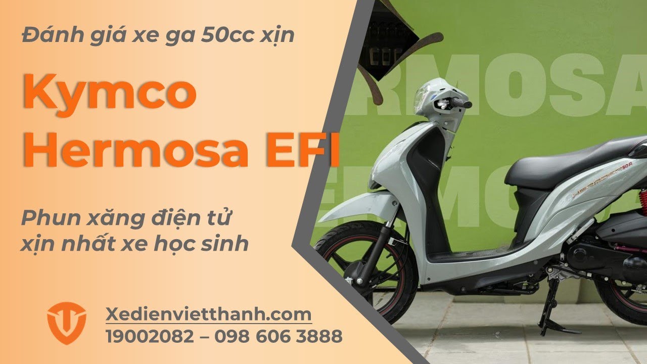 Xe Ga Sử Dụng Khoá Điện Tử – Kymco Hermosa 50cc Phun Xăng Điện Tử Có Gì Mới?