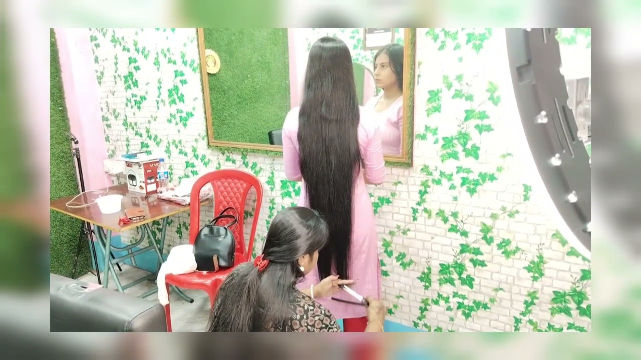 very long Hair cut..one length hair cut ❤️