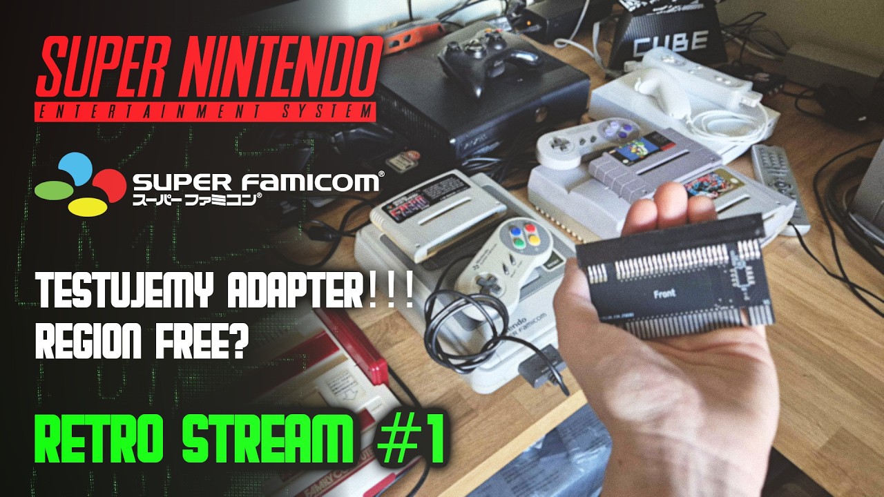 🔴LIVE SNES / SFC #1 Testujemy Adapter!!! Region Free?