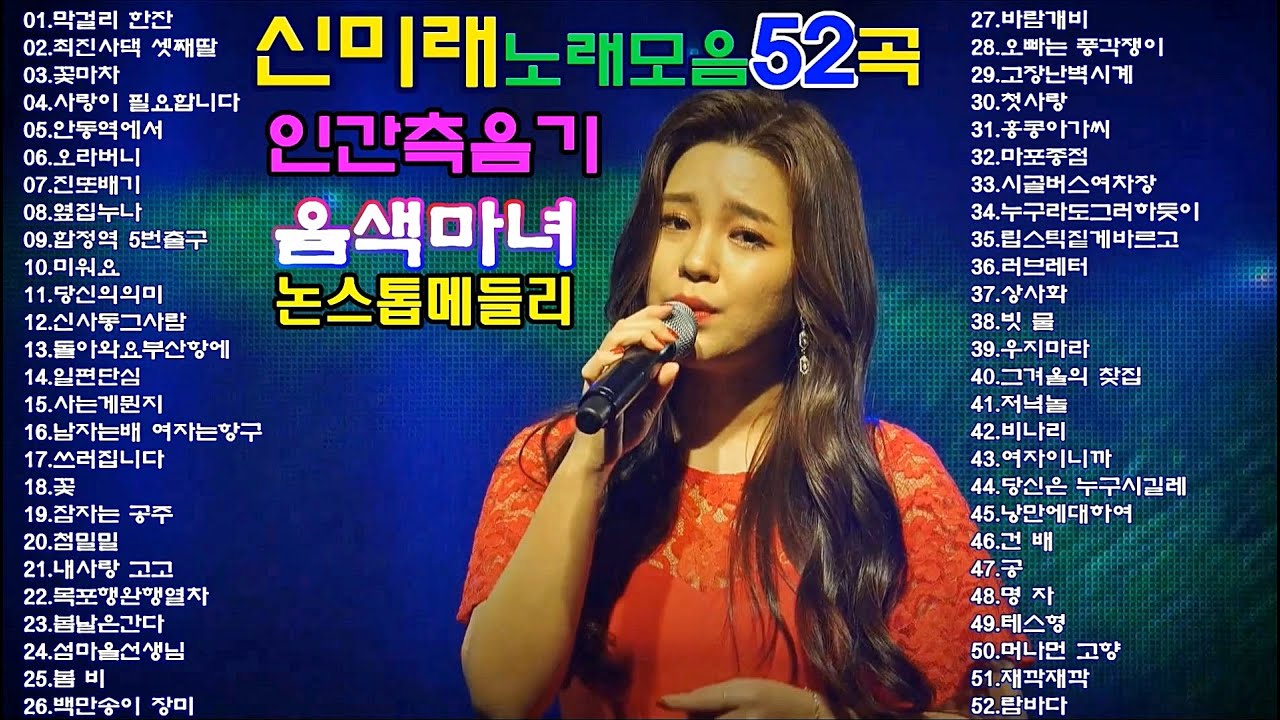 신미래 노래모음 논스톱 52곡