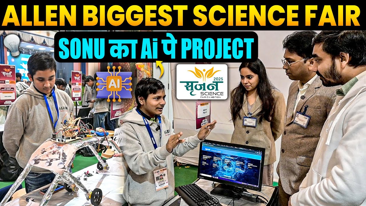 Allen Biggest Science Fair in Kota 🚀🧬 Unique Projects | Srajan 2025 - Must Watch..!!