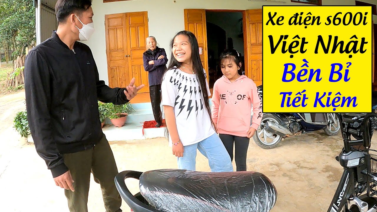 Xe điện cho học sinh đi học an toàn, bền bỉ, tiết kiệm S600i Việt Nhật (xe điện Hùng Minh)