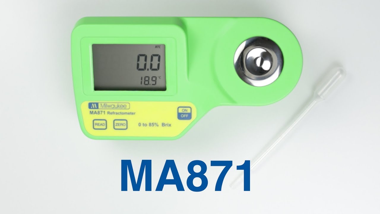 MA871 Refractómetro Brix (Azúcar) de Milwaukee