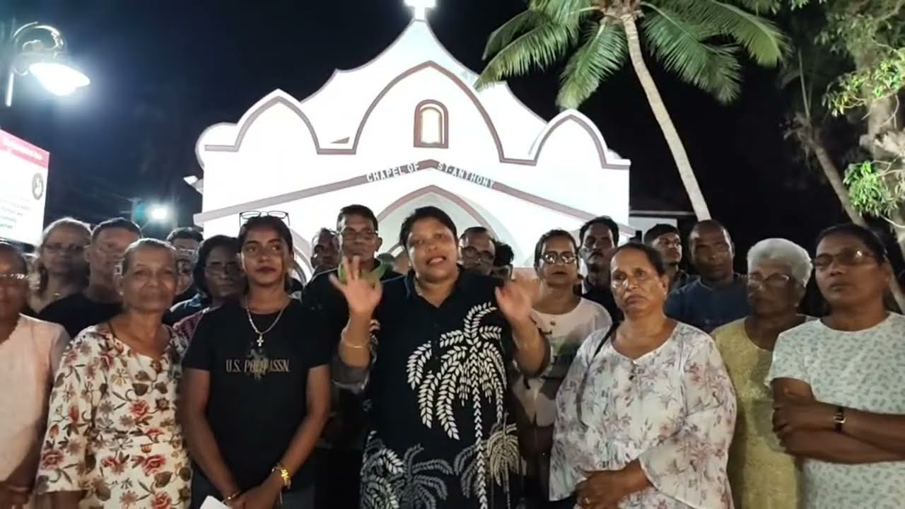 COLVA VILLAGERS OPPOSES THE COLVA PI REINSTATE AT COLVA POLICE STATION