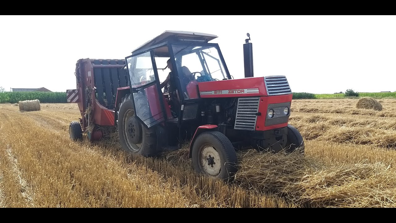 Prasowanie słomy w baloty✔Z230 & ZETOR 8011 w AKCJI✔ CZYLI PIRACI Z BELI?✔