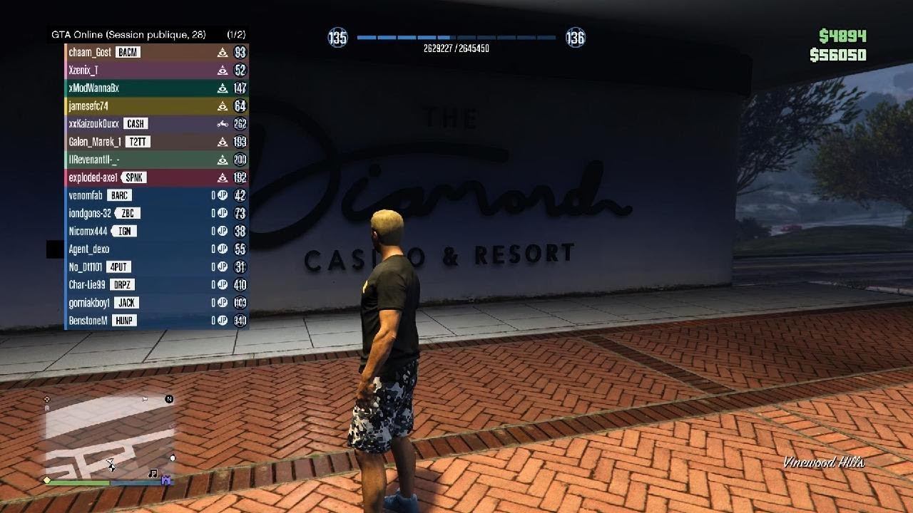 GTA j'ai gagné la voiture du casino