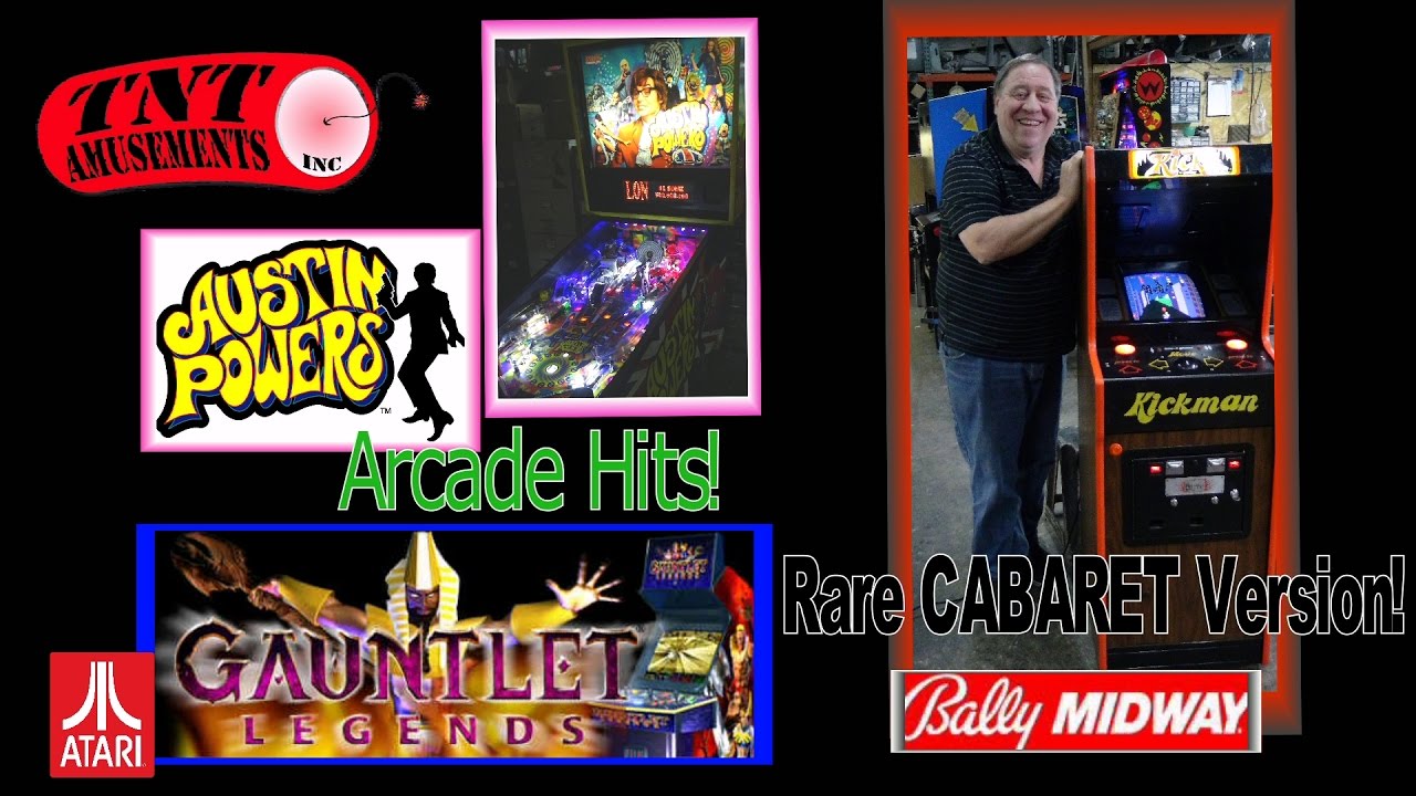 #1213 Bally Midway KICKMAN Cabaret & Atari GAUNTLET LEGENDS- TNT Amusements