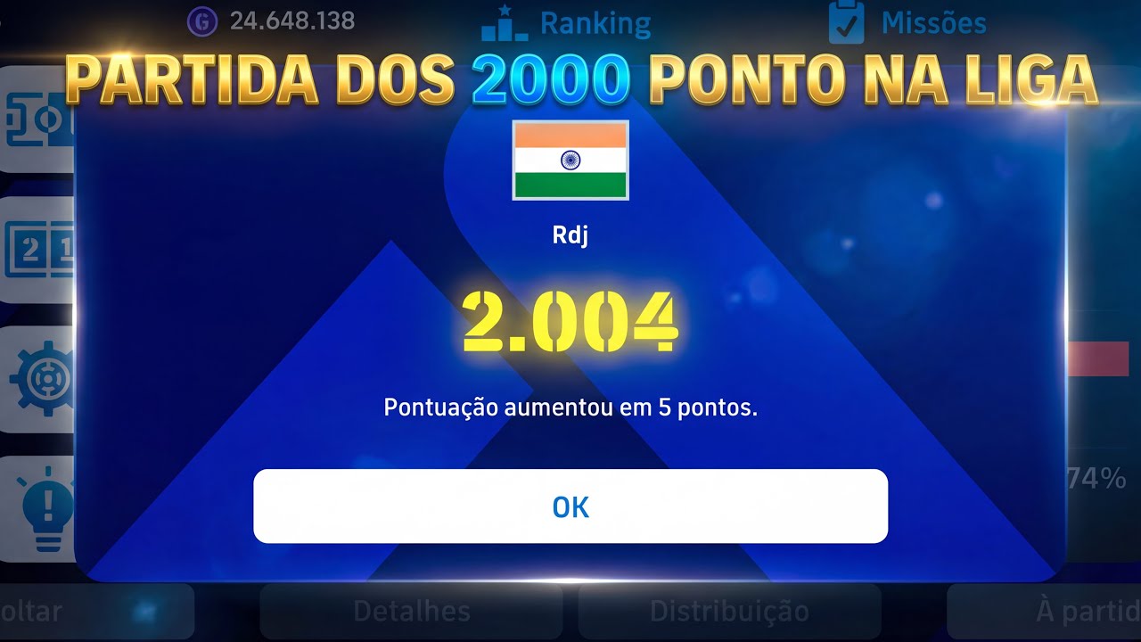 2000 pontos na liga efootball 