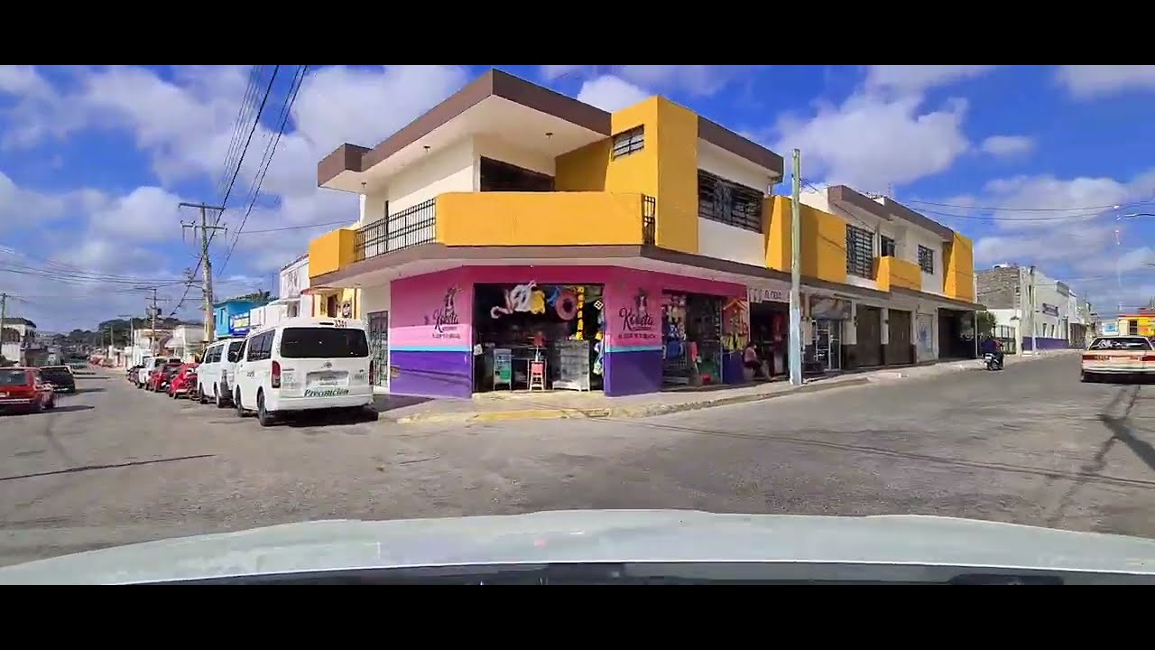 Atravesando Tizimín, Yucatán, de Oeste a Este