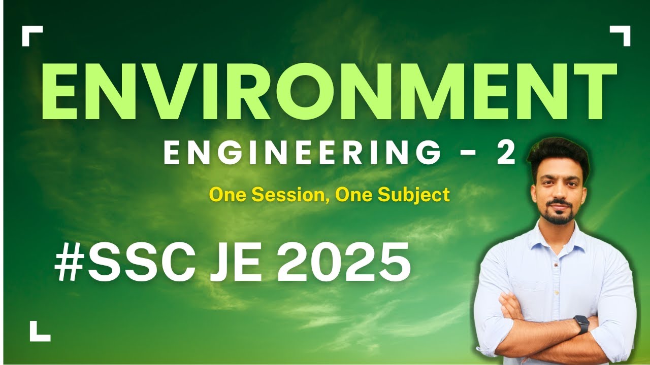Environmental Engg - 2 | Revision in 1 Session | Latest Pattern Questions | 8 PM Live | SandeepJyani