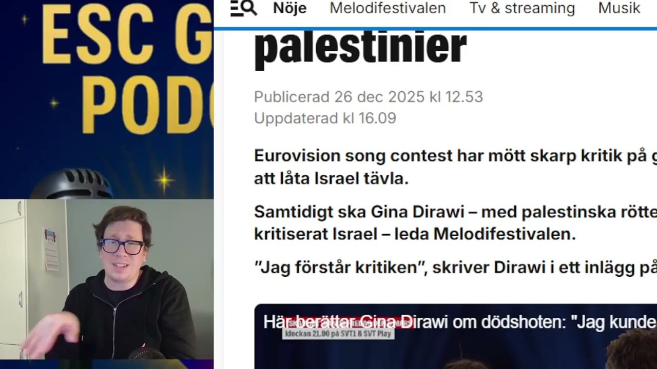 EPISODE 23: GINA DIRAWI STATEMENT OFF HOSTING MELODIFESTIVALEN (LIFE STORY ABOUT 2024/2025)