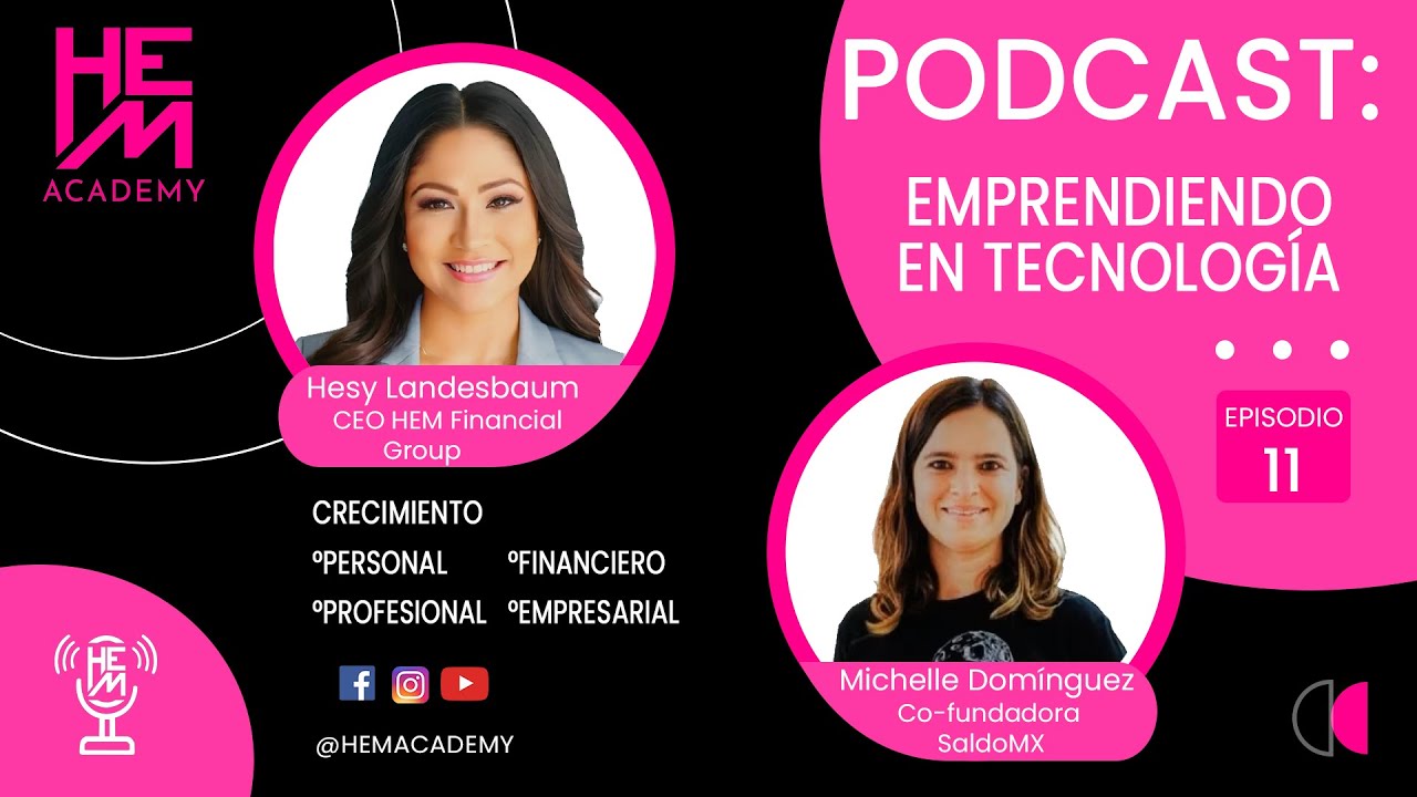 EMPRENDIENDO EN TECNOLOGIA-HESY LANDESBAUM CON MICHELLE DOMÍNGUEZ-EPISODIO 11-HEM ACADEMY©