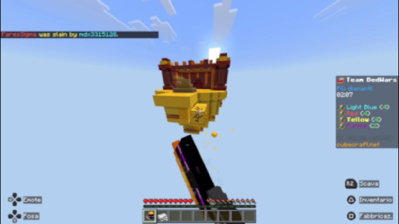 Minecraft bedwars ho combattuto fino alla fine🔥🔥🔥