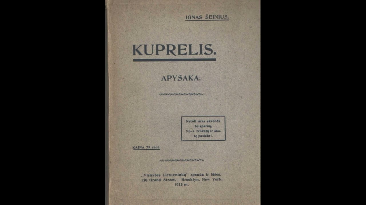 Ignas Šeinius - Kuprelis (skaito Giedrius Kadiša)