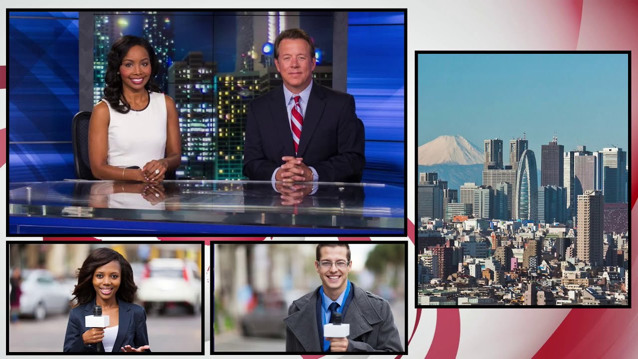 Sample Multi-View /Multi-Cam Set  For Golive Software -Virtual Studio Solution for  News Channel.
