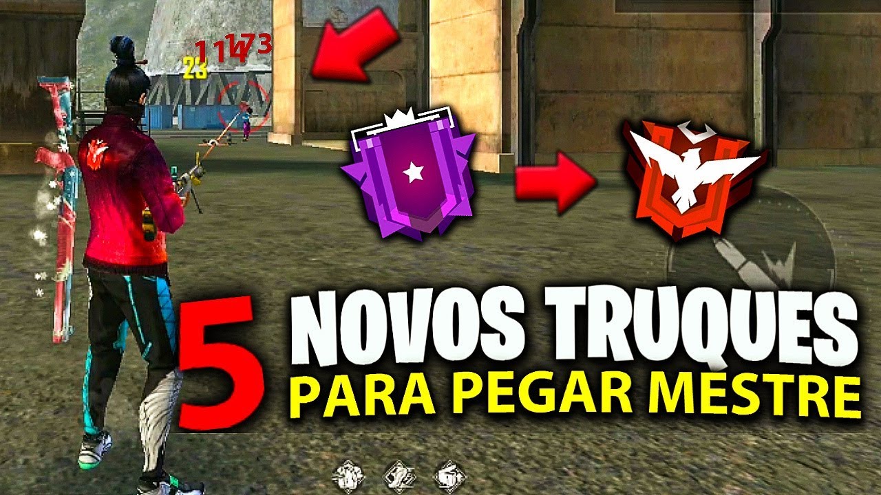 5 NOVOS TRUQUES PARA PEGAR MESTRE FÁCIL SOLO SEM MEDO EM 1 DIA NO FREE FIRE