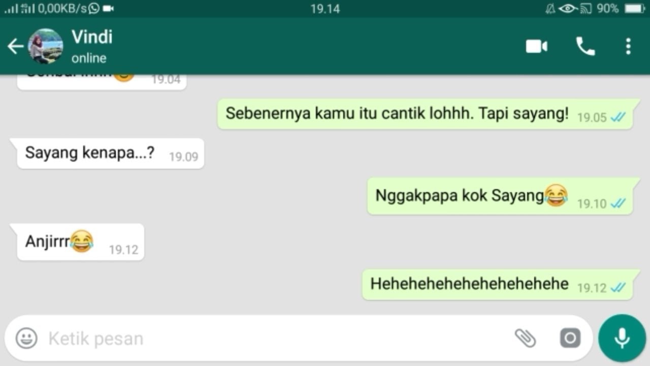 Chat WA Gombal Romantis Auto bikin baper Part 2